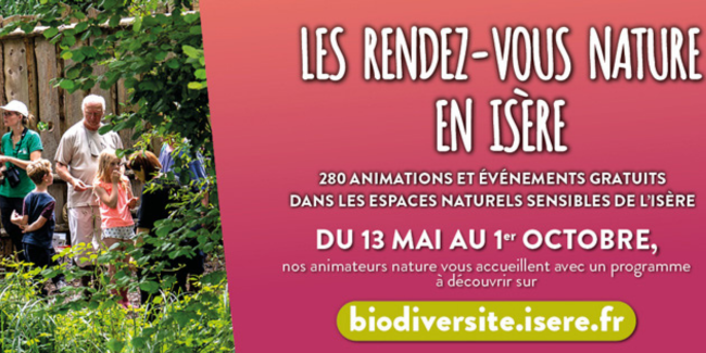 Saison 2023 des Rendez-vous Nature en Isère: animations pour tous dans les Espaces Naturels Sensibles
