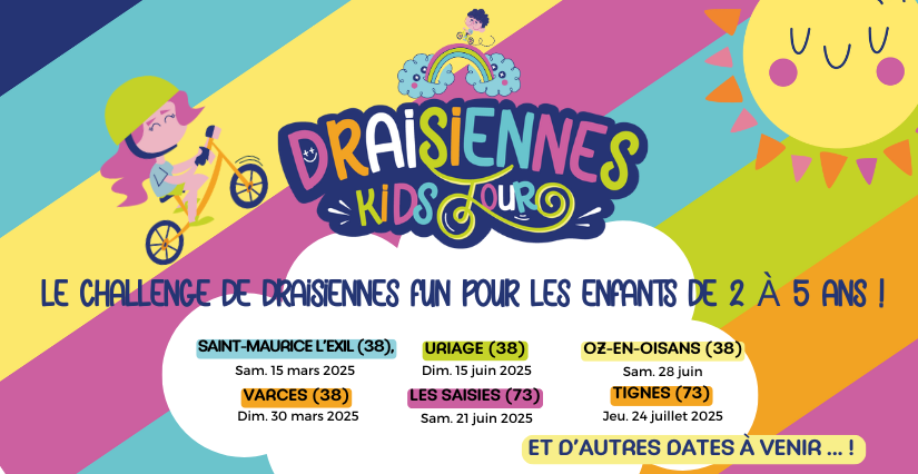 "Draisiennes Kids Tour", la course de draisiennes pour les 2-5 ans en Isère et en Savoie !