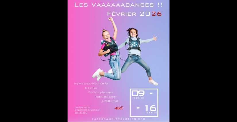 Stage de laser game pendant les vacances d'hiver, au Laser Game Evolution à Bourgoin-Jallieu