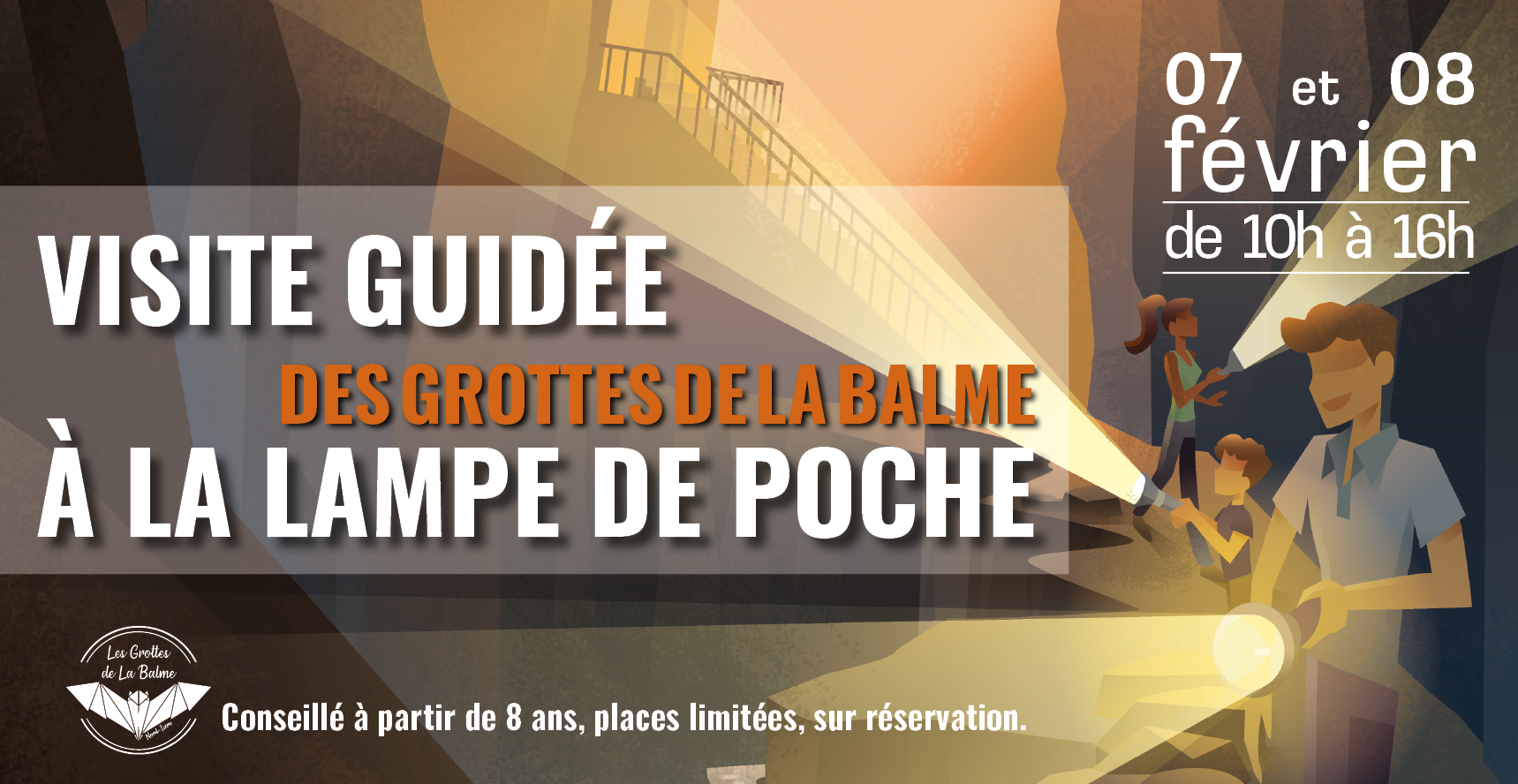 Visite des Grottes de La Balme à la lampe de poche, une expérience unique à vivre en famille