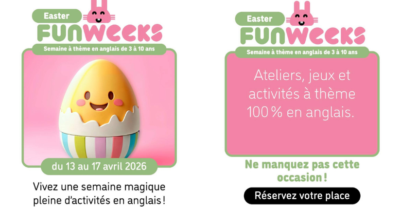 Easter Fun Weeks : stage des vacances de printemps en anglais chez Kids & Us à Bourgoin-Jallieu 
