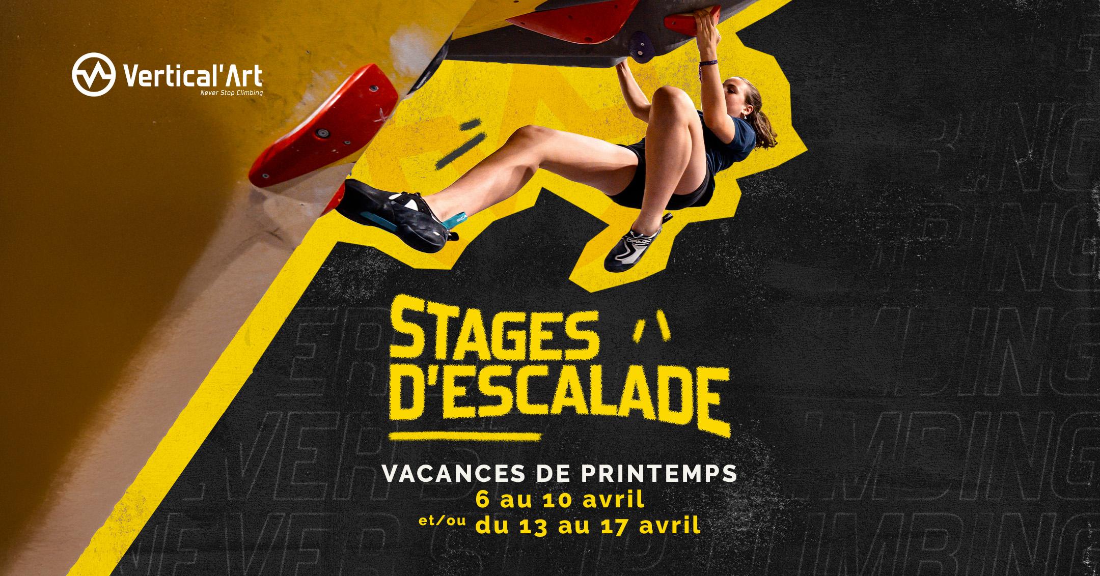 Stages d'escalade chez Vertical'Art Grenoble pour les vacances de printemps - Saint-Martin-d'Hères