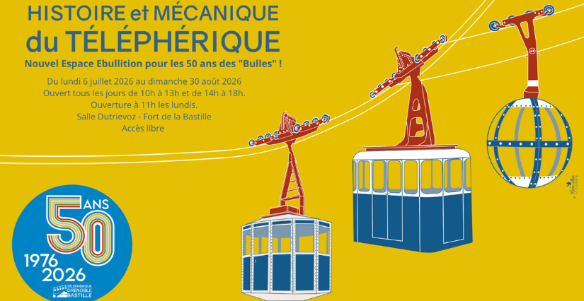 Un nouvel espace "Ébullition" à découvrir au cœur de l'expo "Histoire et mécanique du téléphérique", pour les 50 ans des "Bulles" de Grenoble