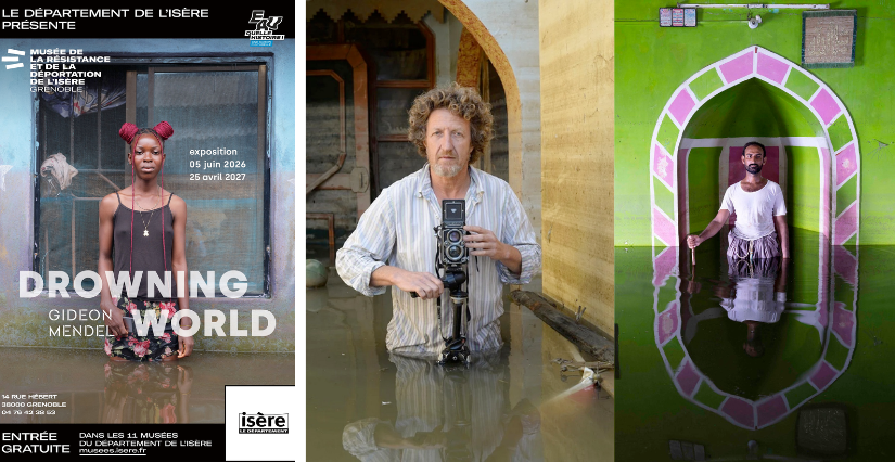"Drowning World" de Gideon Mendel, une exposition autour de la photographie, au Musée de la Résistance et de la Déportation de l'Isère 
