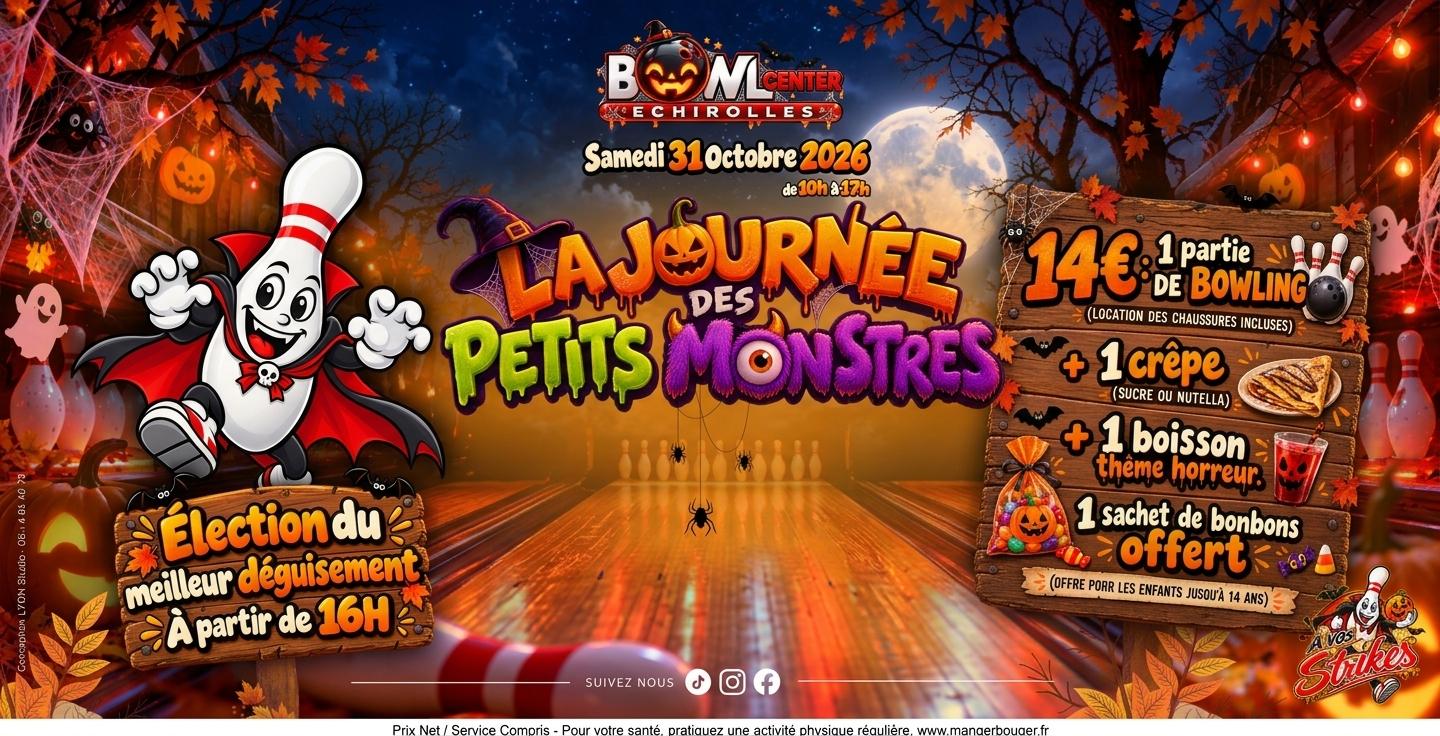 "La journée des petits monstres", Halloween pour les enfants à Bowlcenter Échirolles 