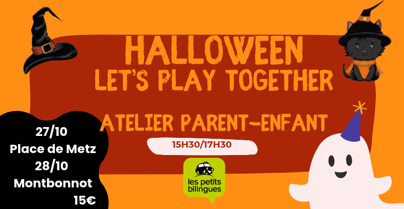 Ateliers d'anglais parents-enfants chez les Petits Bilingues : découvrez Halloween avec votre enfant ! - Grenoble et Montbonnot