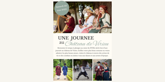 Un jour de Grand Siècle au château de Virieu: journée costumée avec animations - Val-de-Virieu