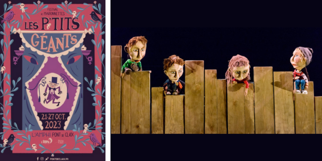 "La classe des mammouths", spectacle de marionettes portées à Pont-de-Claix "La classe des mammouths", spectacle de marionnettes portées à l'Amphi - Pont-de-Claix