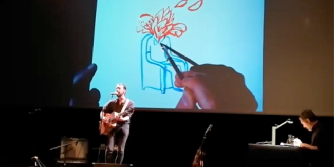 Mon Ami d'en Haut, concert dessiné à l'Amphi du Pont-de-Claix