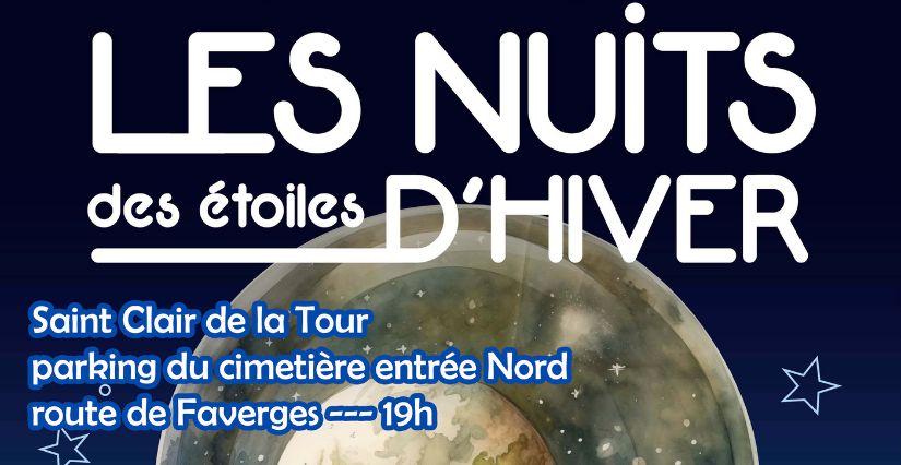 "Les Nuits des étoiles d'hiver", soirée astronomie à Saint Clair de la Tour