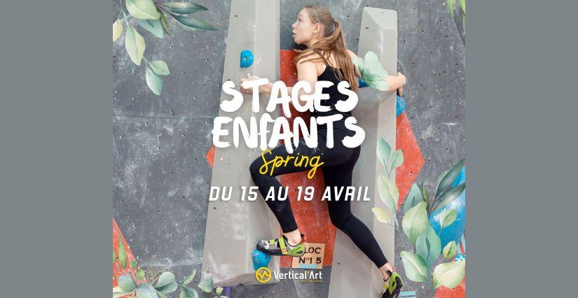 Stage d'escalade de bloc chez Vertical'Art Grenoble pour les vacances de printemps