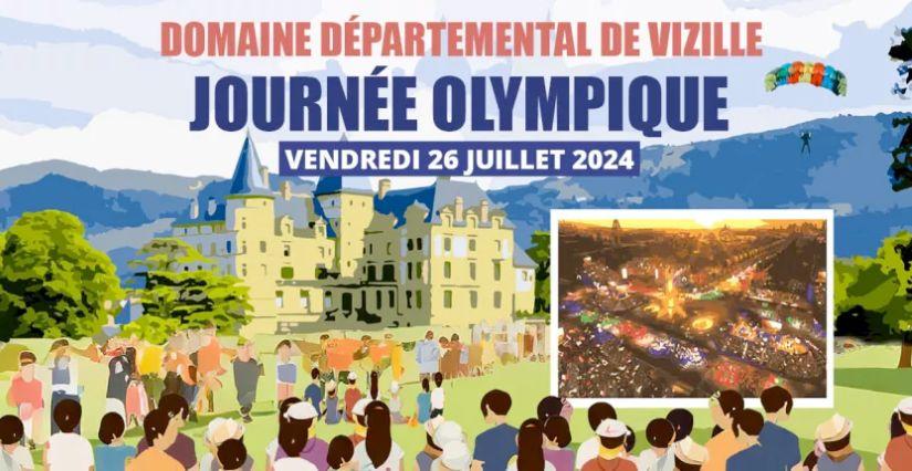 Journée Olympique au Domaine de Vizille et arrivée du relais Isère Terre de Jeux 2024