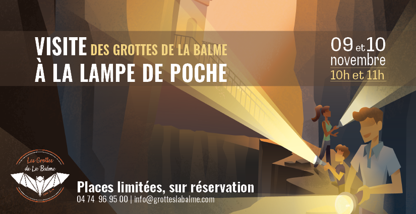 Visite des Grottes de La Balme à la lampe de poche, une expérience unique à vivre en famille