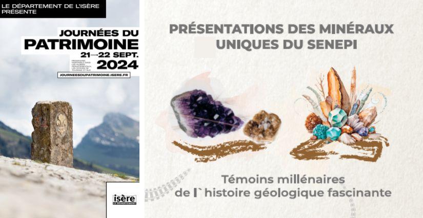 Les Journées Europénnes du Patrimoine au Petit Train de La Mure: présentations du Patrimoine Minéralogique de La Matheysine