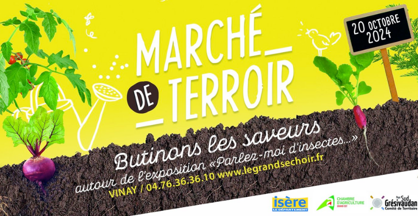 "Marché de terroir" en famille, au Grand Séchoir à Vinay