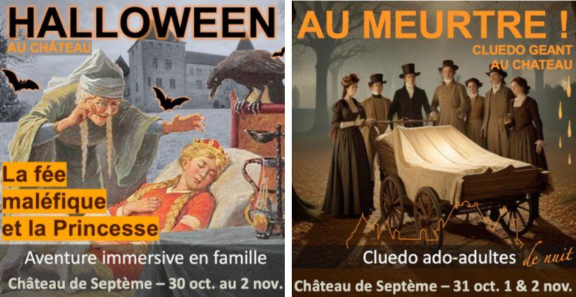 Halloween en journée et en soirée au Château de Septème !