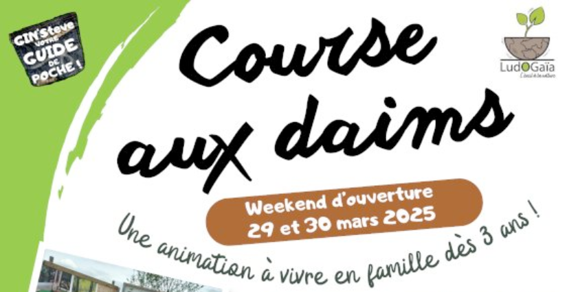 "La course aux daims", une animation pour la réouverture du parc LudOGaïa à Vézeronce-Curtin