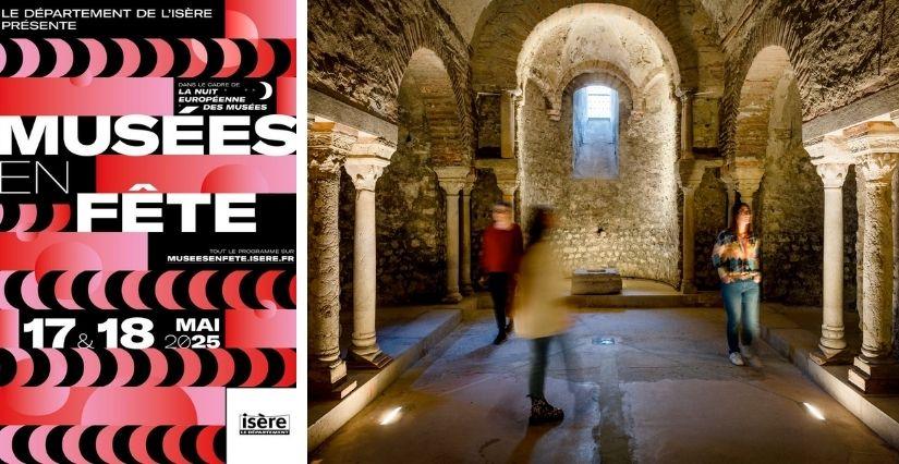 "Expérience poétique nocturne", performance artistique au Musée archéologique Saint-Laurent - Grenoble