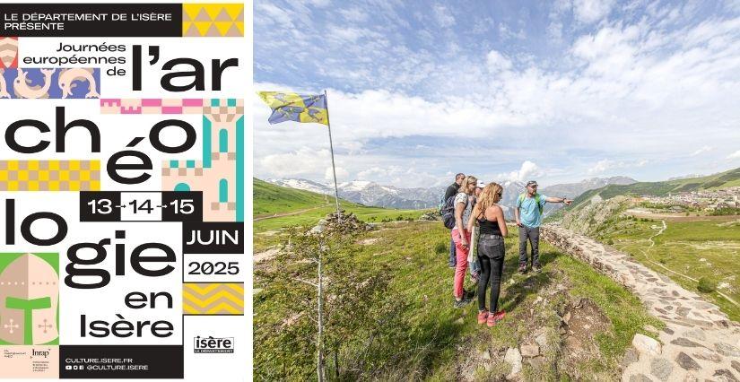 Visite commentée de la tour de guet de Brandes et du site archéologique médiéval - Alpe d'Huez