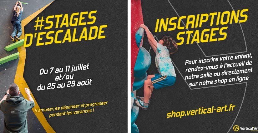 Stages d'escalade de blocs pour enfants cet été chez Vertical'Art Grenoble, à Saint-Martin-d'Hères