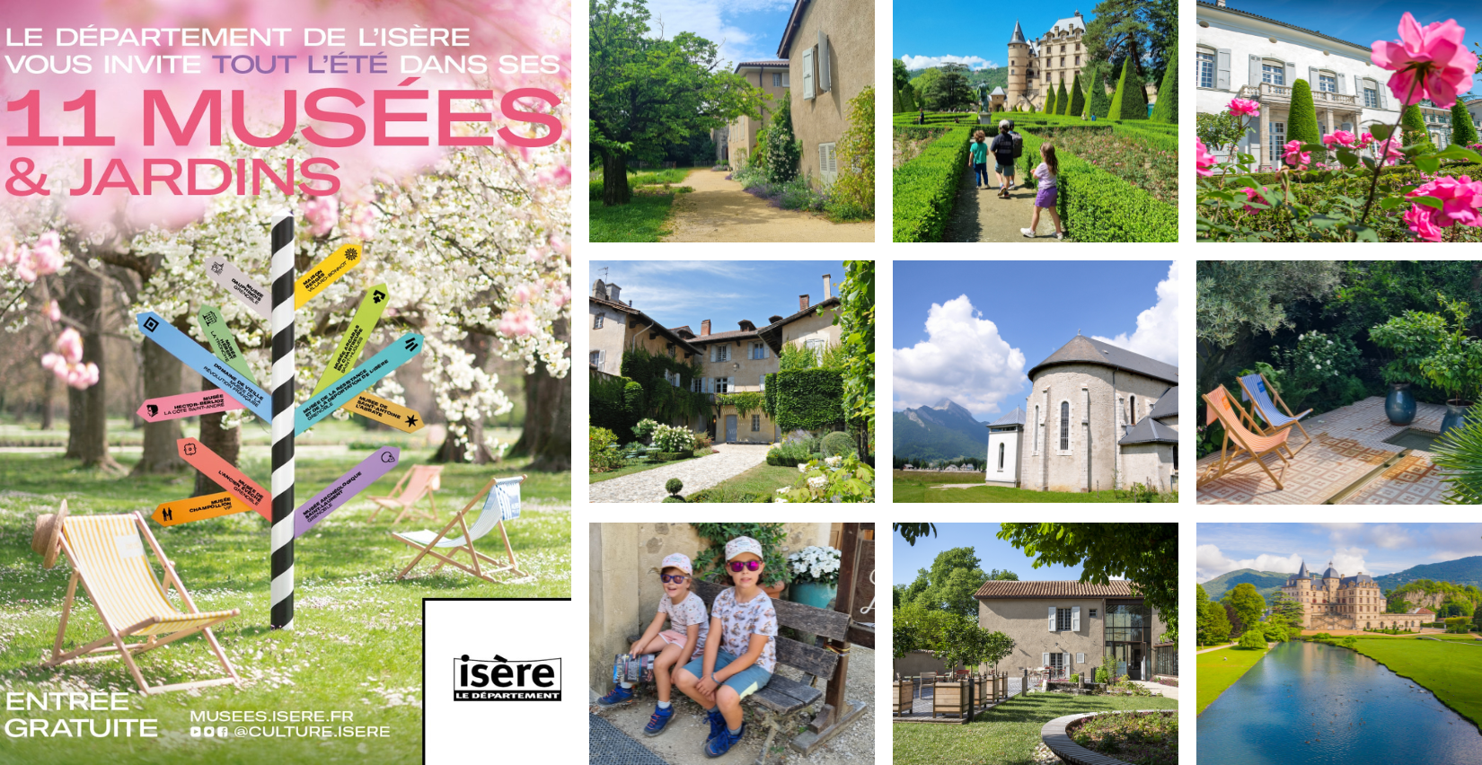 Cet été, cap sur les jardins des musées du Département de l'Isère ! Notre sélection des animations à vivre en famille.
