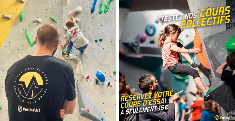 Découvrez l’escalade avec les cours d’essai collectifs chez Vertical'Art Grenoble !