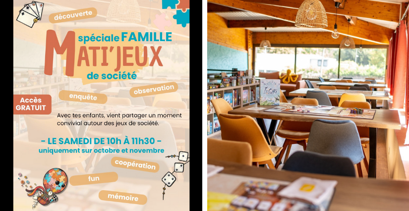 "Mati'jeux", des rendez-vous au café jeu pensés pour les familles, chez Voyage Ludique - Crolles
