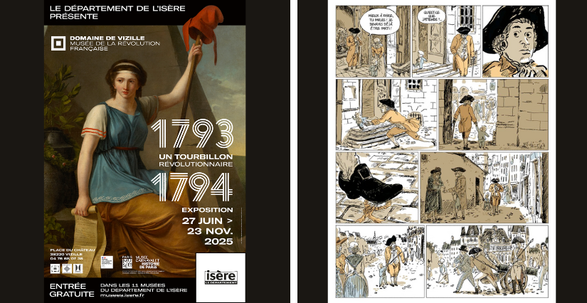 Autour de l'exposition "1793-1794. Un tourbillon révolutionnaire" avec Locard & Grouazel, auteurs de bande dessinée, au Musée de la Révolution française - Domaine de vizille