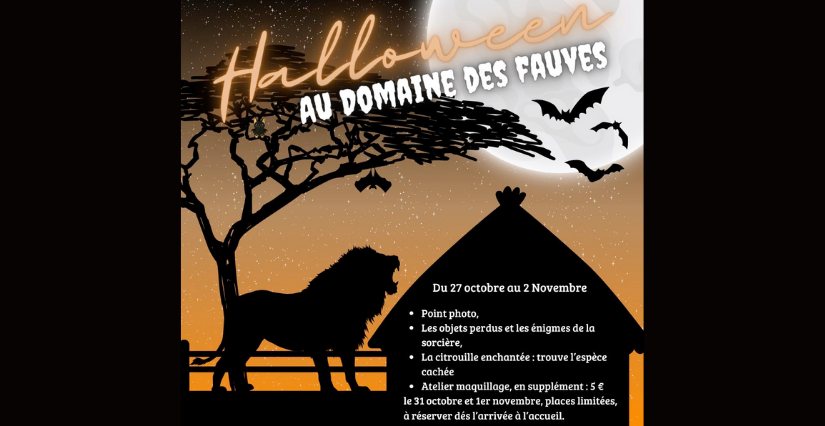 Halloween au Domaine des Fauves, animations au zoo - Fitilieu / Les Abrets en Dauphiné