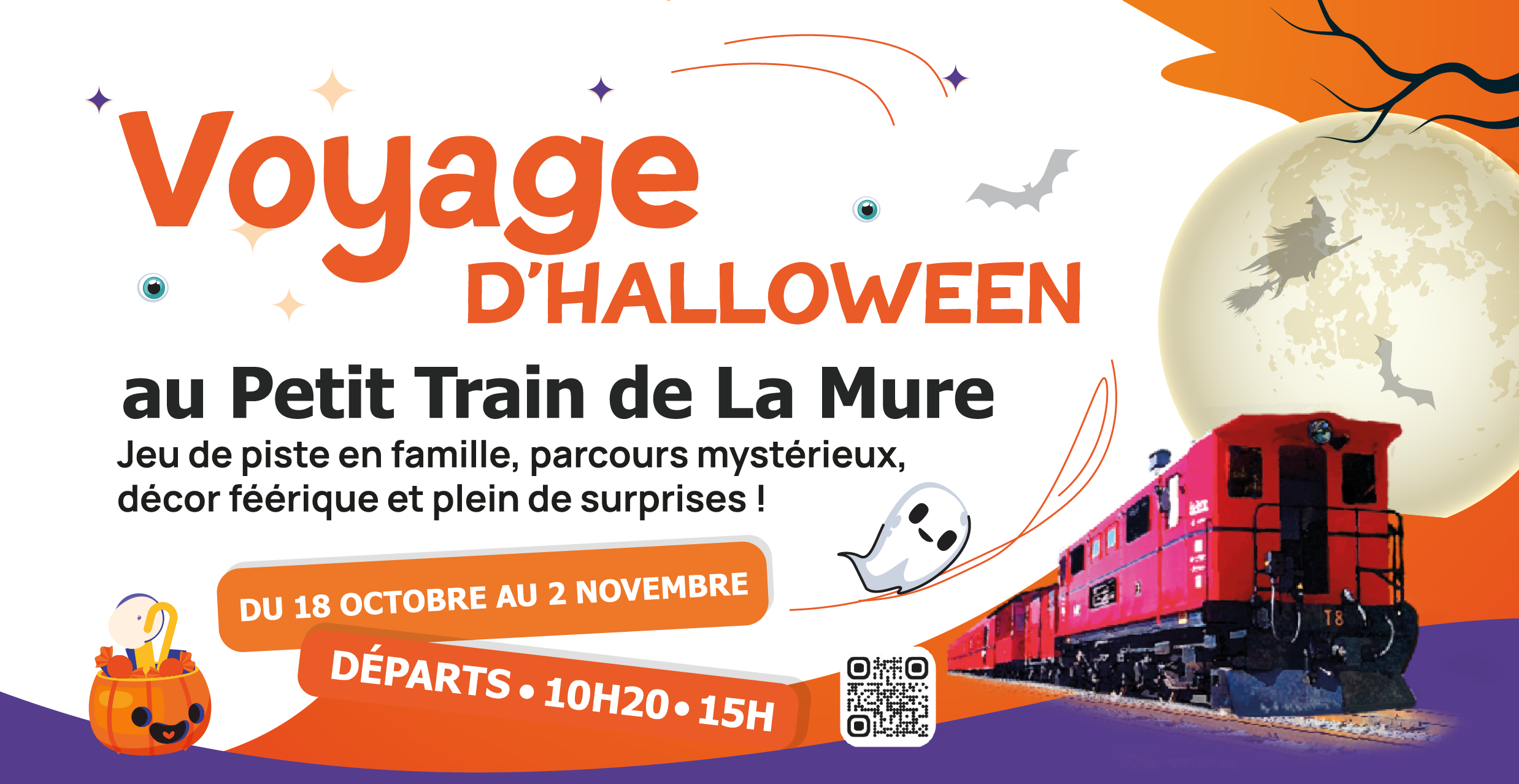Le Petit Train de La Mure fête Halloween !