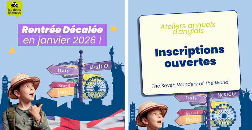 Une rentrée en anglais décalée en janvier 2026 chez les Petits Bilingues à Grenoble, Montbonnot et Le Pont de Claix