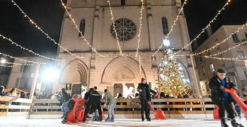 Patinoire éphémère à Bourgoin-Jallieu