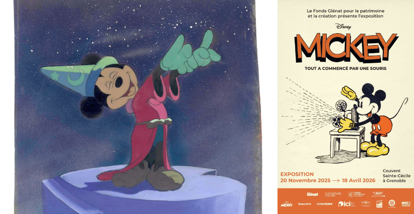"Mickey, tout a commencé par une souris", une exposition proposée par le fonds Glénat au couvent Sainte-Cécile de Grenoble