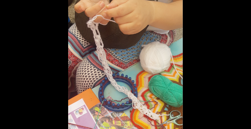 "Tricotons le jardin", atelier au Musée de l'Ancien Évêché à Grenoble