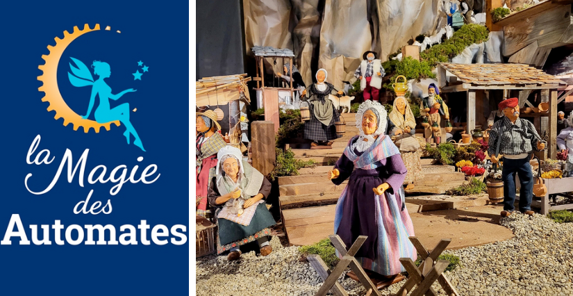 Nouvelle scène animée à La Magie des Automates avec des personnages petit format : des santons ! - Lans-en-Vercors 