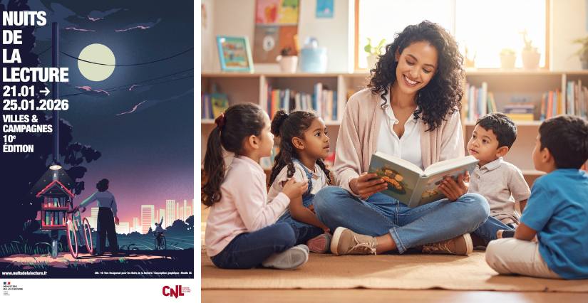 Contes pour les petits dans le cadre des Nuits de la lecture à la bibliothèque de La Buisse