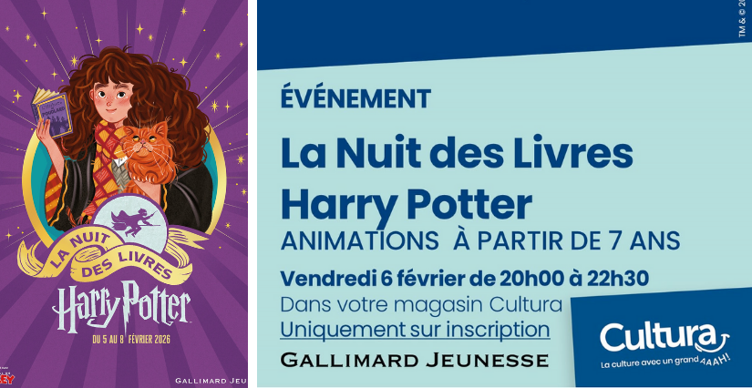 La Nuit des Livres Harry Potter à Cultura Bourgoin-Jallieu : des animations pour toute la famille