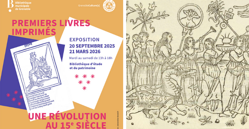 Visite en famille pour les 7-12 ans de l'exposition "Premiers livres imprimés" à la Bibliothèque d'étude et du patrimoine - Grenoble 