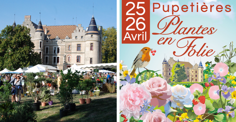 "Plantes en folie", événement familial autour du jardin et des végétaux, au Château de Pupetières à Châbons 