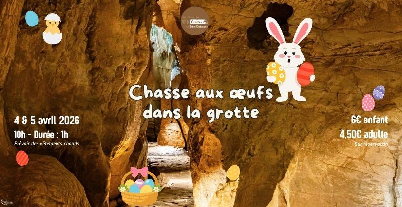 Chasse aux oeufs de Pâques aux Grottes de Saint-Christophe (73)