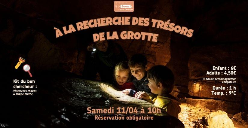"À la recherche des trésors de la grotte", exploration à la lampe torche aux Grottes de Saint-Christophe (73)