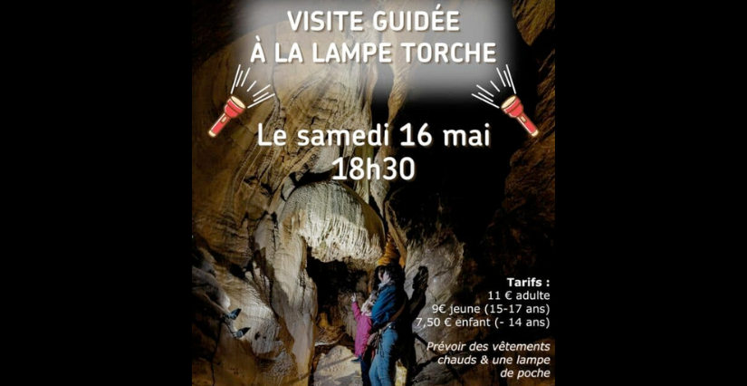 Visite guidée des Grottes de Saint-Christophe à la lampe torche - Saint-Christophe (73)