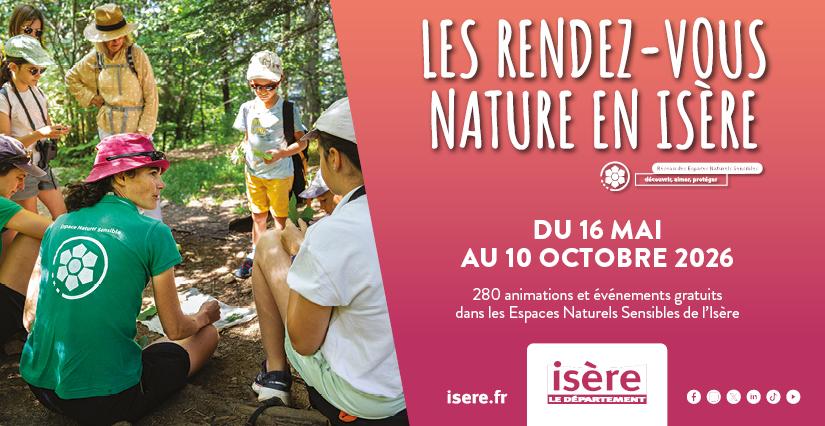 Les Rendez-vous Nature, des animations nature à partager en famille dans les Espaces Naturels Sensibles de l'Isère