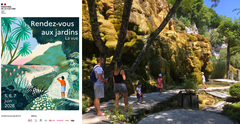 Rendez-vous aux Jardins | Des visites guidées pour explorer le Jardins des Fontaines Pétrifiantes en famille - La Sône
