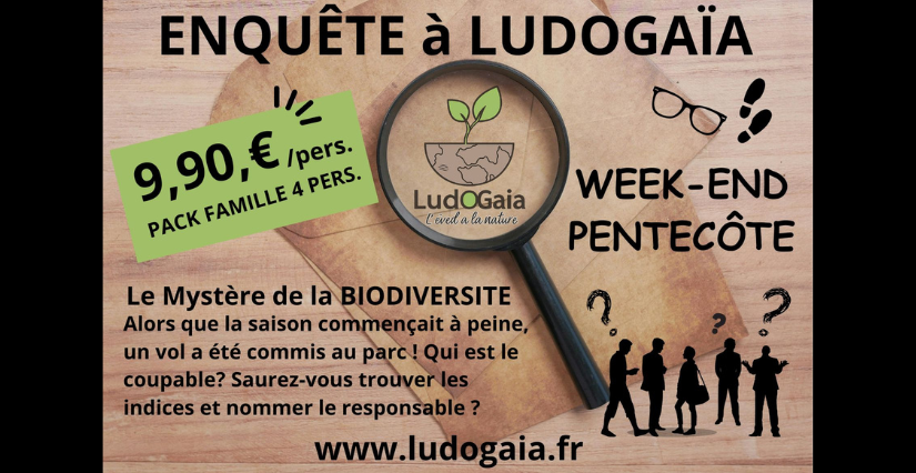 "Enquête à LudOGaïa : Le mystère de la biodiversité", au parc LudOGaïa à Vézeronce-Curtin