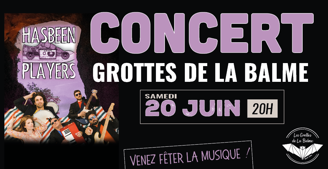 Concert des Hasbeen Players : la musique s'invite aux Grottes de La Balme !
