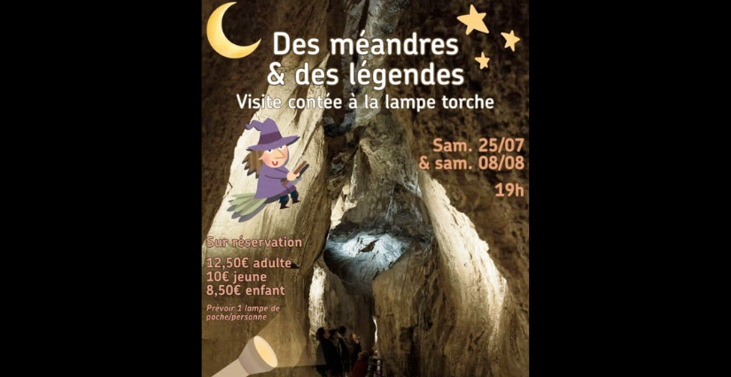 "Des méandres et des légendes", visite contée nocturne dans les Grottes de Saint-Christophe