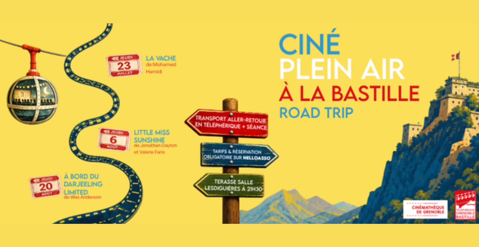 Ciné en plein air au Fort de la Bastille - Grenoble
