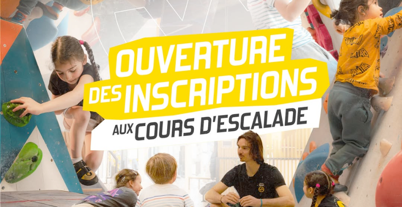 Les inscriptions sont ouvertes pour les cours d'escalade 2026-2027 chez Vertical'Art Grenoble