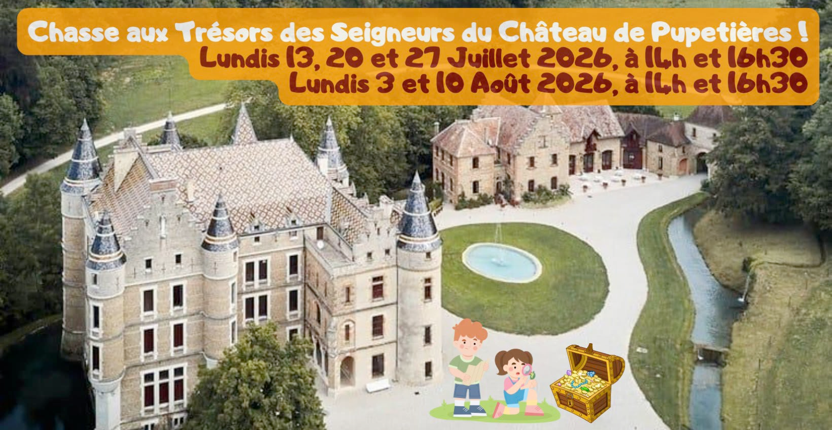 Chasse au trésor des Seigneurs de Pupetières, au Château de Pupetières à Châbons 